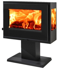 STUFA A LEGNA PANADERO "ATLANTIC 3V" GRIGIO 5,9 KW